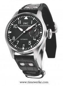 The 46mm diameter IWC Big Pilot’s Watch, launched in 2012, houses the Calibre 5111 automatic movement and features a seven-day power reserve. Photo: © IWC