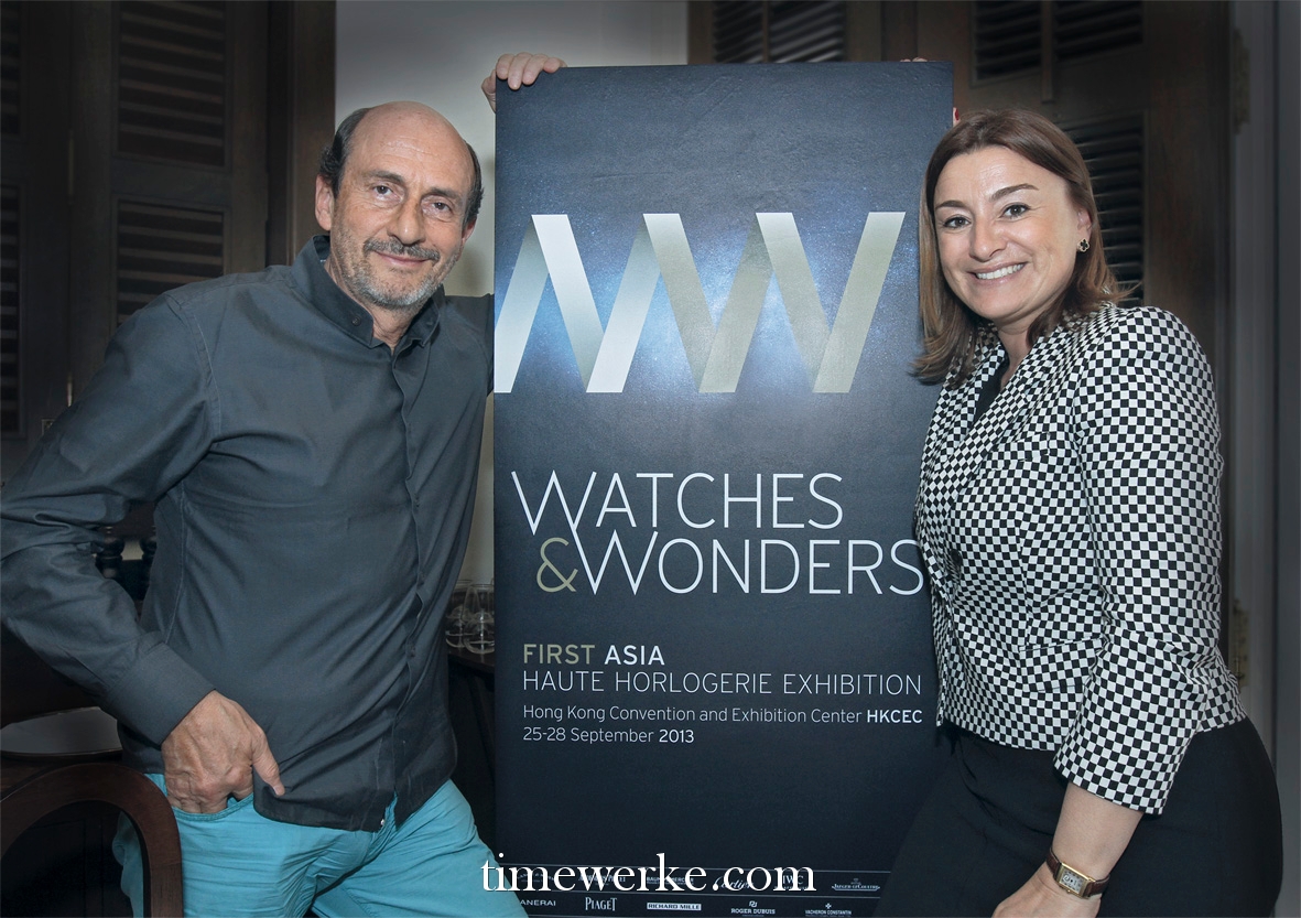 Richard Mille (Founder, Richard Mille) & Fabienne Lupo (Chairwoman and Managing Director, Fondation de la Haute Horlogerie). Photo: © TANG Portfolio
