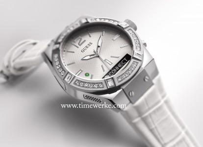 how to set time on guess digital watch